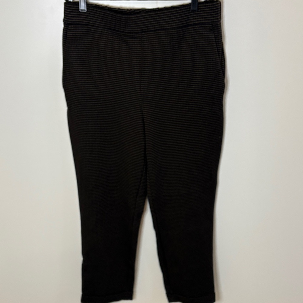 Ann Taylor Factory Black and Brown Patterned Pants